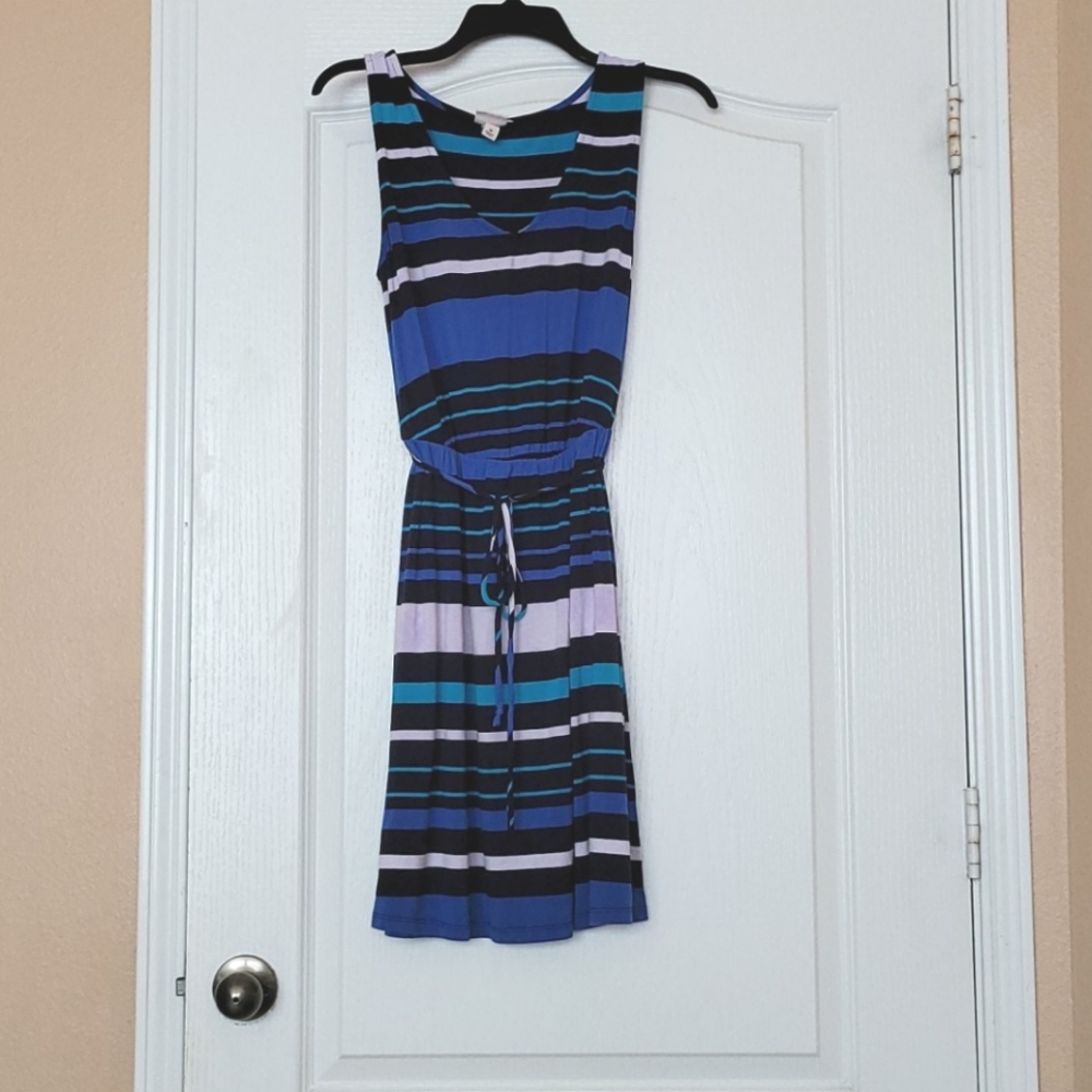 Merona soft strip blue and white